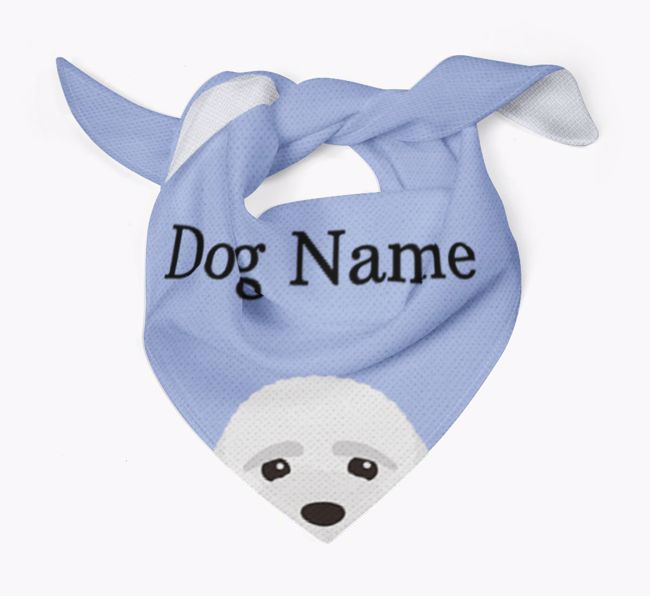 Personalized Dog Bandana with Peeking Yappicons for {dogsName}
